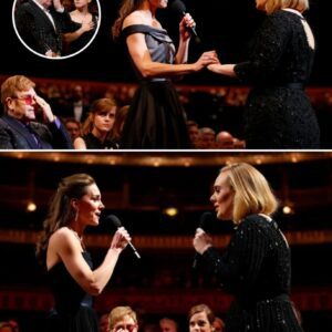 “Nevermind, I’ll find someone like you…” Those trembling words echoed through Royal Albert Hall—and then, silence. Princess Kate, standing beside Adele