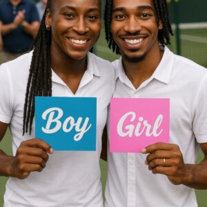 CONGRATULATIONS: After announcing the joyful news to her tennis fans worldwide, Coco Gauff and her family revealed a special little secret about the color theme they’ve chosen to welcome their next baby into the world