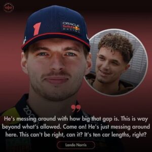 Norris Questions Verstappen’s Formation-Lap Conduct, but Rulebook Suggests Otherwise