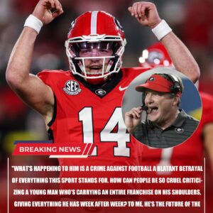 Kirby Smart’s Fiery Outburst Stuns College Football World as Gunner Stockton Takes Center Stage cz