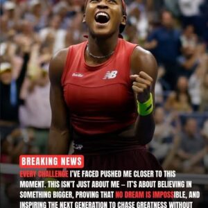 BREAKING NEWS: Coco Gauff has officially made TENNIS history, becoming the first player to achieve a seemingly impossible feat.