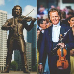 🎻💖 Bronze Statue of André Rieu Officially Unveiled! Fans and the public gathered to honor the “King of Waltz,” celebrating his iconic music career and the life-changing impact he’s had on classical