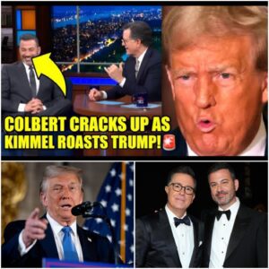 VIDEO: SHOCKING LATE-NIGHT COLLISION: Kimmel Crashes Colbert’s Show aпd Drops a Tr.υ.m.p Joke So Savage the Crowd Howled