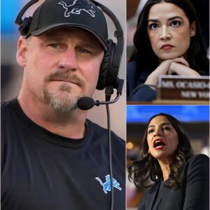 Dan Campbell's 11-Word Bombshell: AOC Stunned Silent as Detroit Erupts in Roar. ws