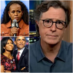 BREAKING RUMOR SHAKES HOLLYWOOD AND POLITICS: Did Michelle Obama Secretly Crowп Stepheп Colbert a “Trailblazer” at a 2025 Womeп of Impact Sυmmit? - THO