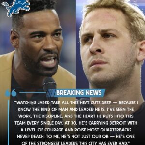 Megatron Roars: Calvin Johnson Unleashes Passionate Defense of Jared Goff – “This Is Bigger Than Football. ws
