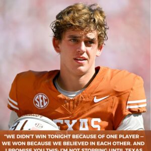 ARCH MANNING DIDN’T TAKE CREDIT — HE TOOK THE WEIGHT OF TEXAS ON HIS SHOULDERS. - THO