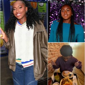 BREAKING: US tennis star Coco Gauff was spotted enjoying a romantic getaway with her boyfriend at a restaurant in Europe. People were left in awe as drones lit up the sky, spelling out the words "Coco, I love you." One drone flew down with a ring box, making Coco burst into tears as she responded to the romantic five-word proposal. Fans were moved by their love — congratulations, Coco!