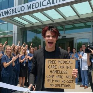 YUNGBLUD Opens State-of-the-Art Free Hospital for LA’s Homeless: “Healing Starts With Respect”