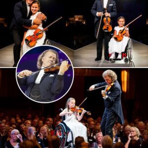 André Rieu Stuns the World by Inviting a Disabled Young Girl to Perform a Violin Duet at Vrijthof, Creating a Heart-Stopping Moment That Leaves the Entire Audience in Tears