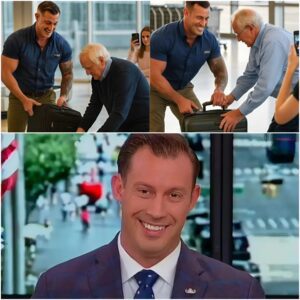 GOOD NEWS: At the airport, Johnny Joey Jones spotted an elderly man struggling with his luggage — so he quietly walked over and helped him without a second thought.