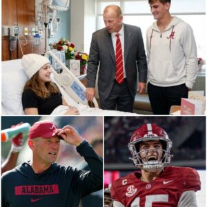 Girl Dying of Cancer Has One Last Wish — Alabama’s Kalen DeBoer and Ty Simpson’s Powerful Response Moves Family to Tears