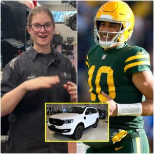 The Poor Custodian Who Helped Jordan Love Fix a Flat Tire — And Woke Up to a White Pickup Truck in Front of Her House