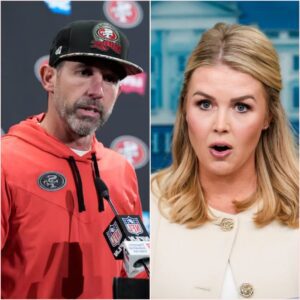 "Sit down, little girl — the puppet of privilege. He’s just a coach, right?" Coach Kyle Shanahan of the San Francisco 49ers