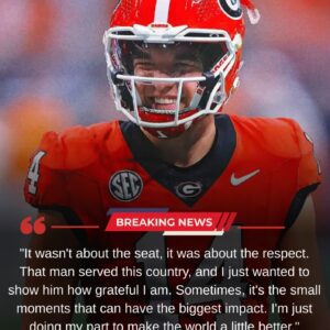 BEYOND THE GRIDIRON: Gunner Stockton’s Silent Gesture at 30,000 Feet Leaves Nation in Awe cz