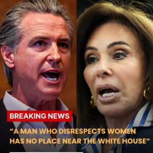 JEANINE PIRRO TORCHES GAVIN NEWSOM ON LIVE TV: “A MAN WHO BELITTLES WOMEN HAS NO BUSINESS NEAR THE OVAL OFFICE”