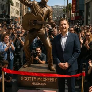 SCOTTY MCCREERY MAKES HOLLYWOOD HISTORY: FIRST MUSIC ICON EVER HONORED WITH A FULL-BODY WALK OF FAME MONUMENT