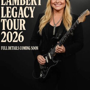 “Miranda Lambert Legacy Tour 2026” – Miranda Lambert has officially announced her 2026 Legacy Tour, marking her first extensive live performances since her recent farewell shows in 2024–2025.