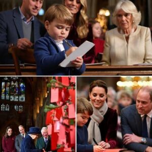 Prince Louis has done it again — and this time, it’s his adorable handwriting that’s melting hearts everywhere. At Kate’s magical Christmas Carol Concert