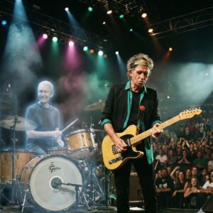 SYMPATHY FOR THE DRUMMER: KEITH RICHARDS SUMMONS CHARLIE WATTS IN SPINE-TINGLING "GHOST TRACK" cz