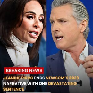 🔥 “Live TV Shocker: Pirro Ends Newsom’s 2028 Narrative with One Devastating Sentence” -