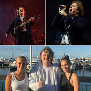 Scottish Star Lewis Capaldi Strolls Along Auckland Viaduct Before Concert: Fans Melt Over His Friendly Vibes, Selfies, and Playful Moments. ws
