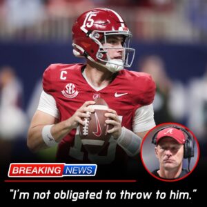 Shockwaves in Tuscaloosa: Viral Quote Attributed to Ty Simpson Sparks Fan Frenzy and Speculation About Alabama’s Offensive Tensions