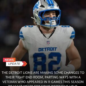 “LIONS SHOCK THE NFL: VETERAN TE CUT LOOSE IN UNEXPECTED MOVE” ws