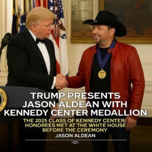 🎉 CONGRATULATIONS: Last night, President Donald Trump presented Jason Aldean with the prestigious Kennedy Center Honors medallion
