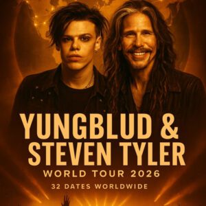 BREAKING TOUR ALERT: YUNGBLUD & STEVEN TYLER IGNITE THE “CHAOS ANTHEM WORLD TOUR 2026” — THE MOST UNLIKELY, UNHINGED ROCK ALLIANCE OF THE DECADE