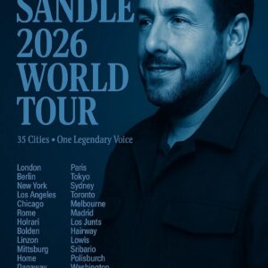 BREAKING NEWS: Adam Sandler Announces His 2026 World Tour — A Triumphant, Emotional Return to the Global Stage