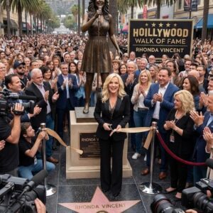 The Queen of Bluegrass in Bronze: Rhonda Vincent Makes History with Unprecedented Hollywood Monument. ws