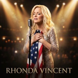 A Symphony of Stars and Stripes: Rhonda Vincent Ignites the Grand Ole Opry with a Mandolin and a Message of Unity. ws