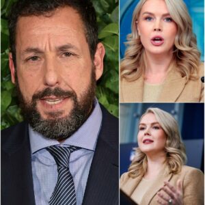“YOU NEED TO BE SILENT!” — Karoline Leavitt’s Tweet Against Adam Sandler Backfires Spectacularly as He Reads Every Word on Live TV, Turning the Nation’s Eyes and Leaving the Studio in Absolute Silence!!