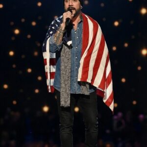 A Night No One Expected: AJ McLean Steps Out of the Shadows With a National Anthem That Stopped an Arena Cold