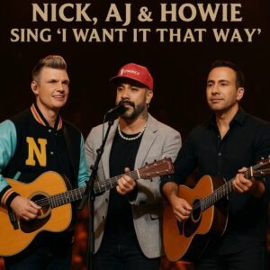 WHEN THREE VOICES BECAME ONE: AJ McLean, Howie D., and Nick Carter Deliver a Performance That Stopped Thousands Cold