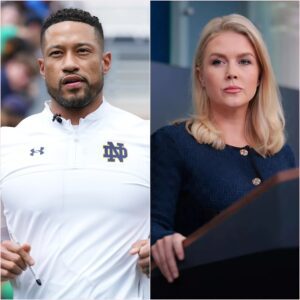 The Fourth Down Shutout: Marcus Freeman Dismantles Karoline Leavitt with a Brutal “Scouting Report” on Live TV. ws