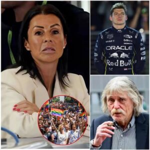 “Shut your mouth!” — Sophie Kumpen, the mother of Max Verstappen, has caused major turmoil in the sports world with a sharp message directed at Johan Derksen