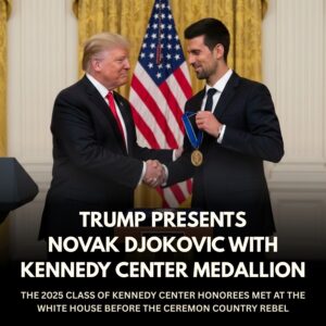 CONGRATULATIONS: President Donald Trump Honors Novak Djokovic at the Kennedy Center in a Moment of Warmth and Humor
