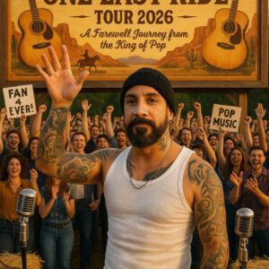 🎶 AJ McLEAN ANNOUNCES 2026 “ONE LAST RIDE” TOUR — A POWERFUL FAREWELL FROM A POP ICON 🎤✨