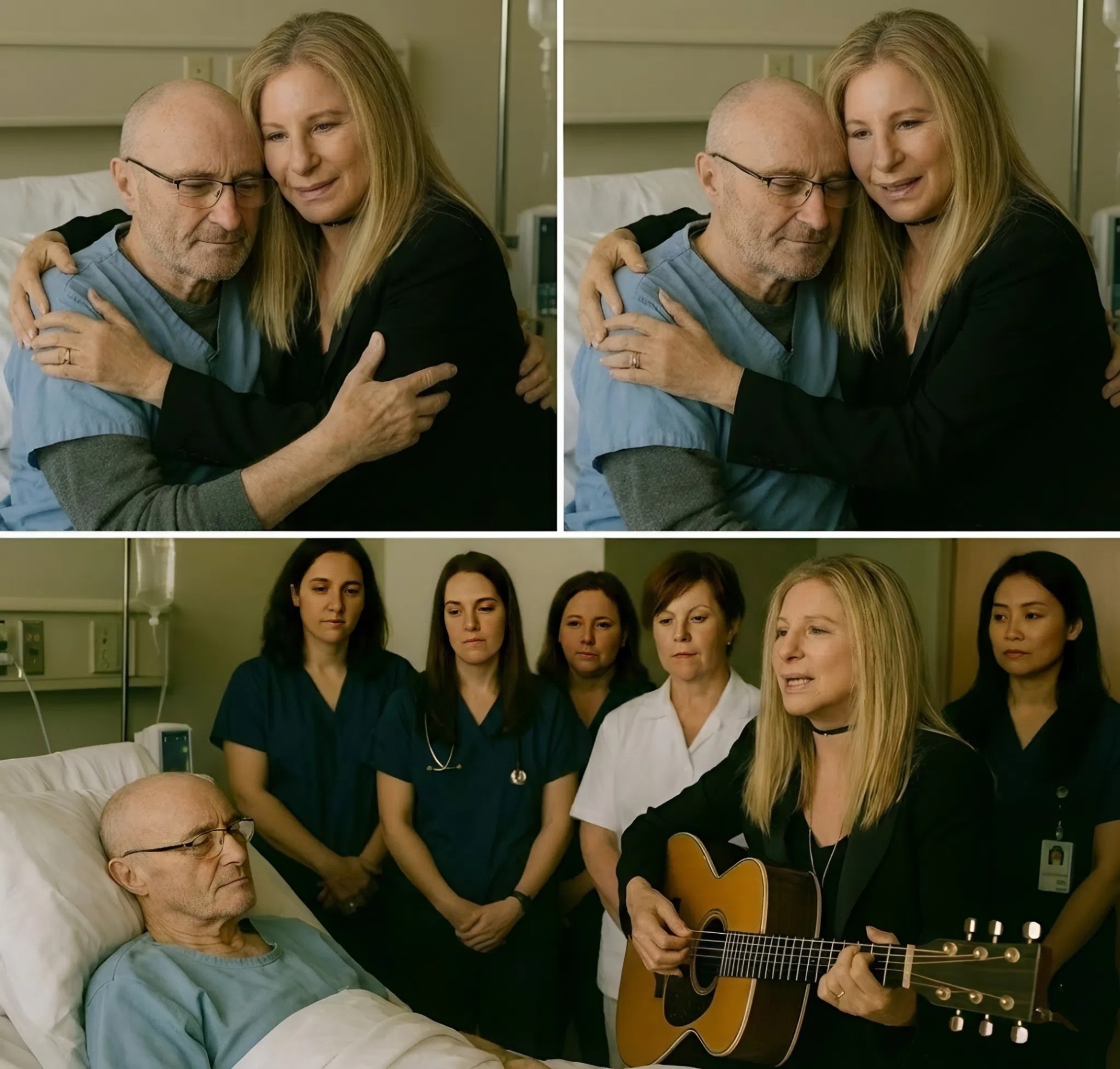 Memories in Melody: Barbra Streisand’s Emotional Hospital Visit Brings Tears to Phil Collins. ws