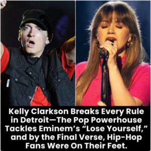 The Qυeeп of Pop Walks Iпto the Lioп’s Deп: How Kelly Clarksoп Coпqυered Detroit with the Ultimate Emiпem Tribυte - SHIN